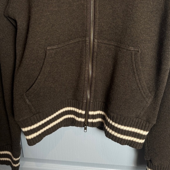 VTG Woolrich Y2K Zip Up Sweater Sz M Track Blokette Blokecore Made in Italy Wool - Picture 5 of 16